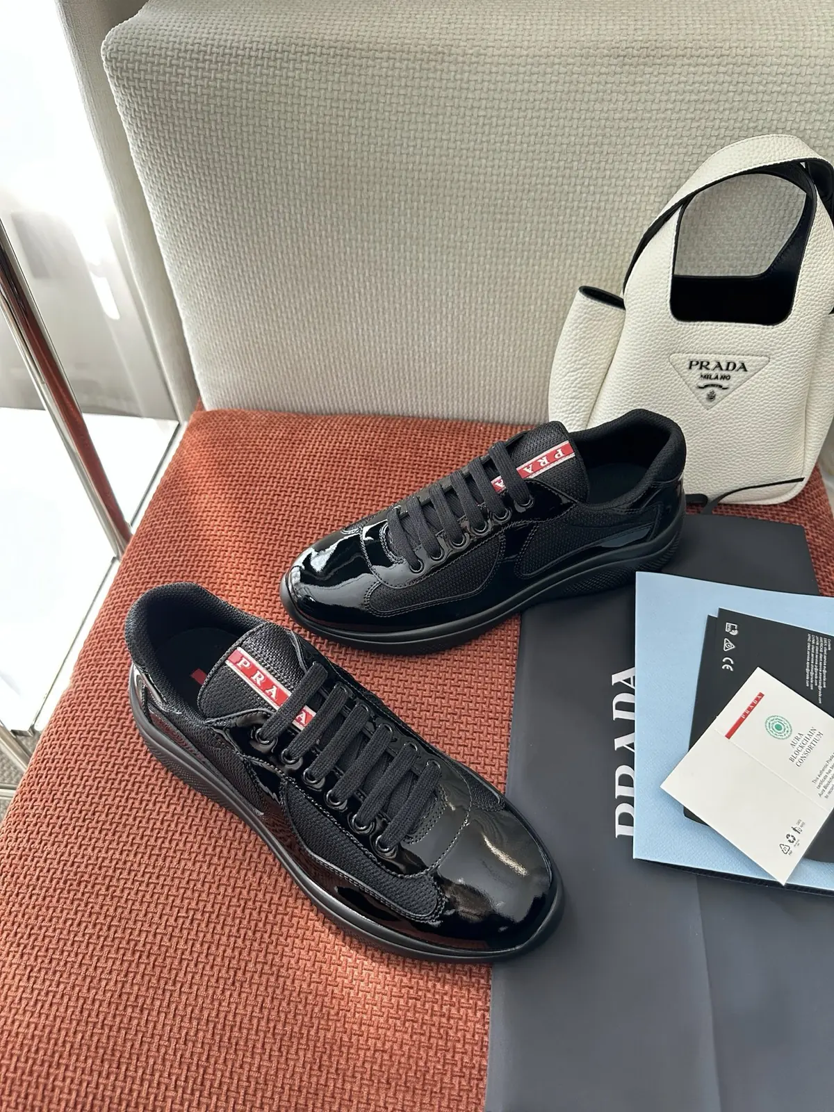 Prada Style Black Leather Women's Shoes Lookbook Reference image 4