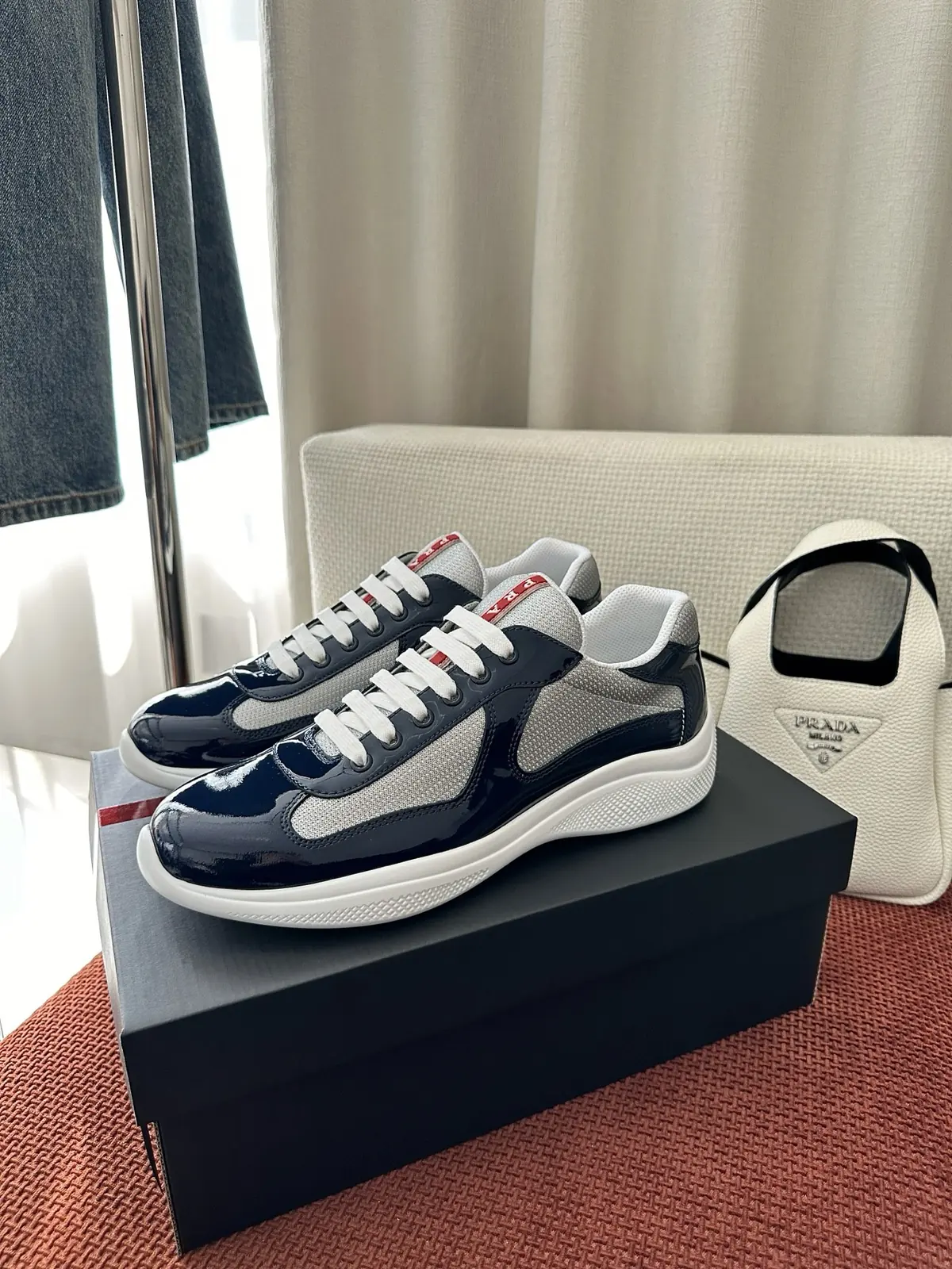 Prada Style Blue Leather Women's Shoes Lookbook Reference image 3