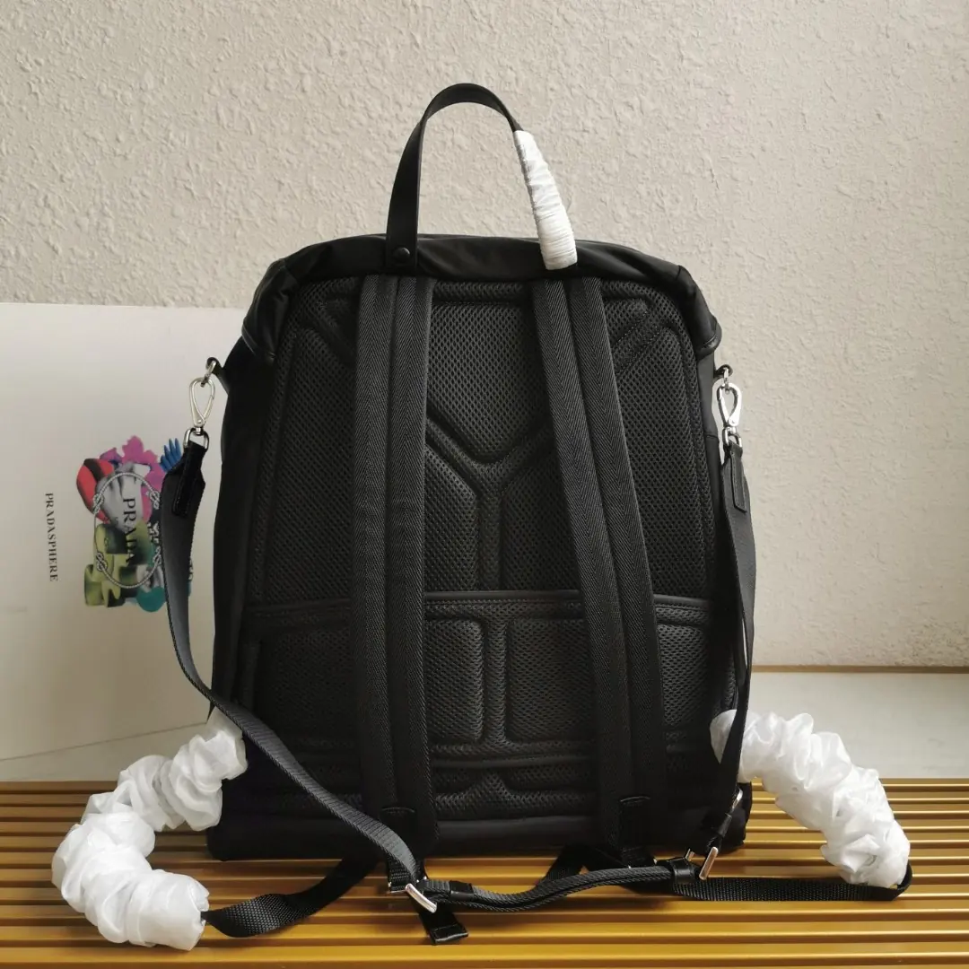 Prada Style Leather Backpack Lookbook Reference image 6