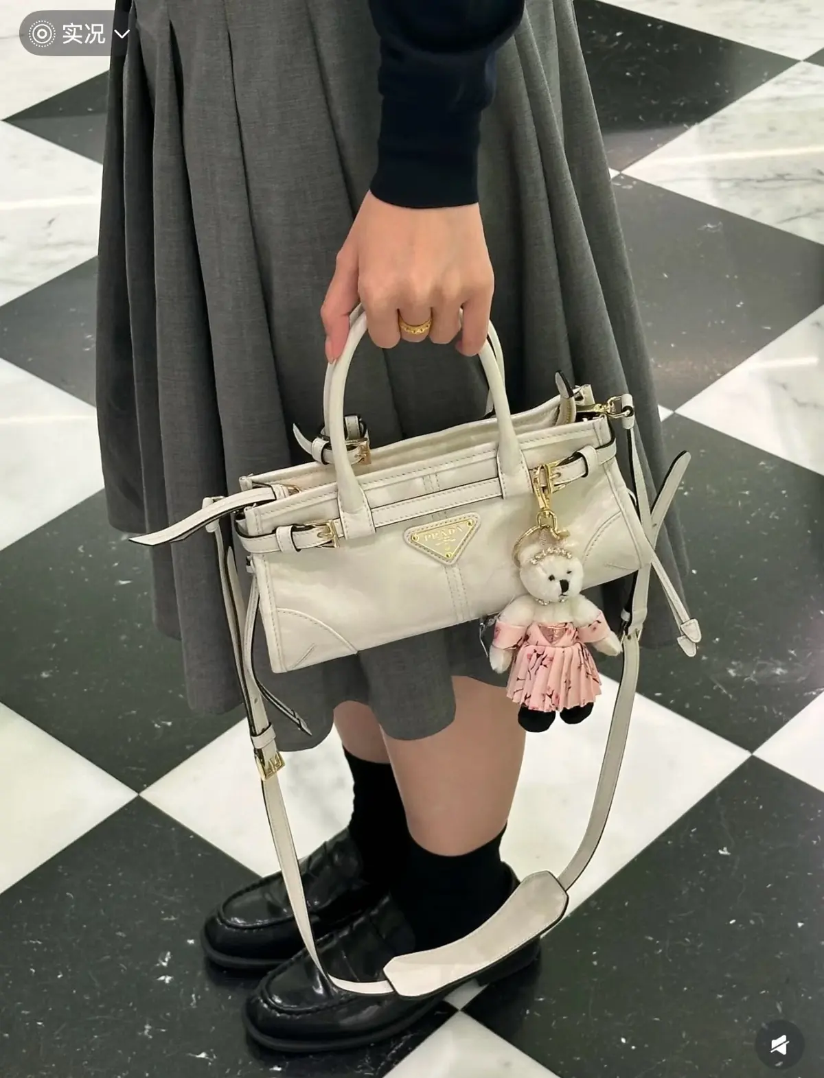Prada Style Leather Crossbody Bag Lookbook Reference image 2