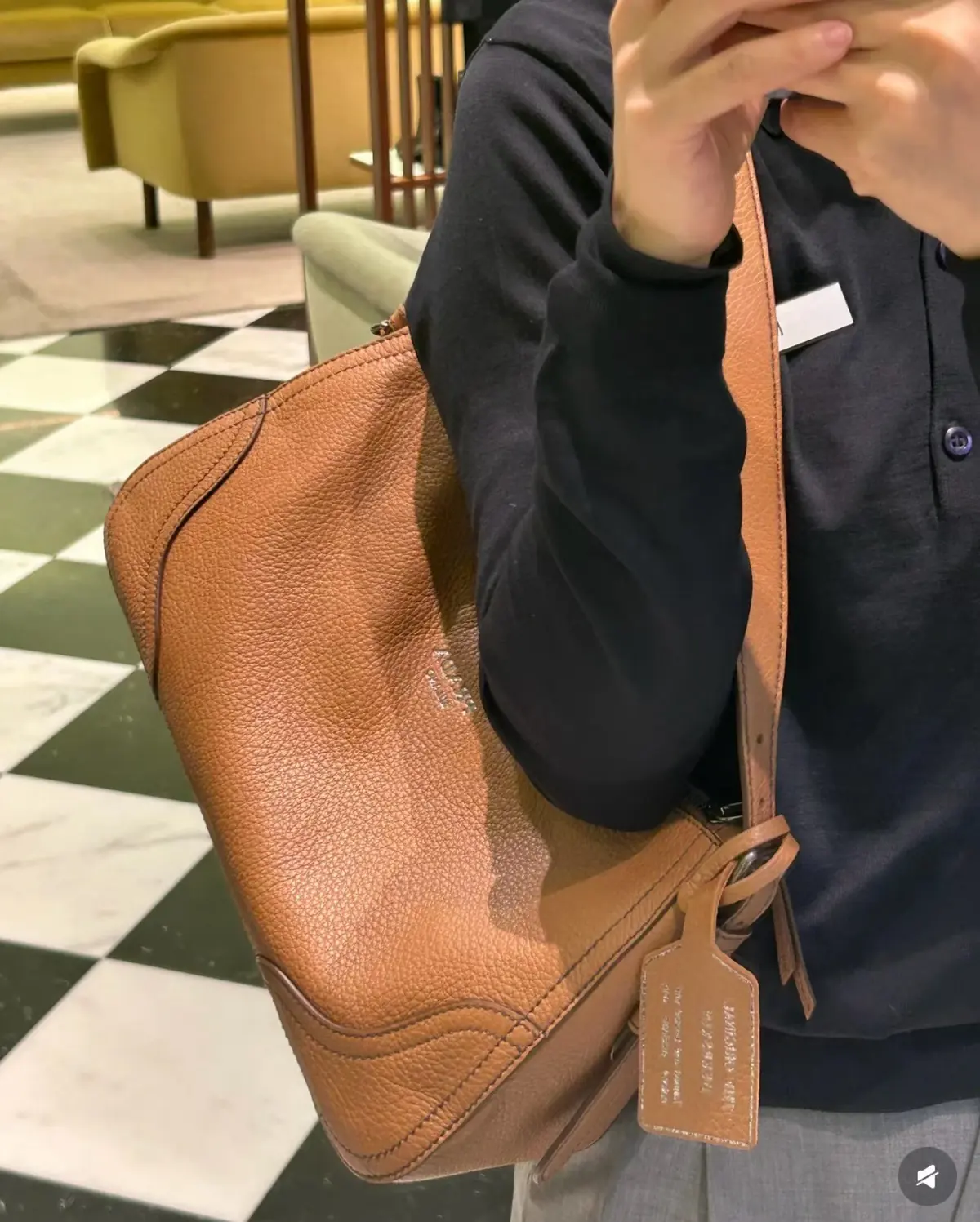 Prada Style Leather Hobo Bag Lookbook Reference image 2