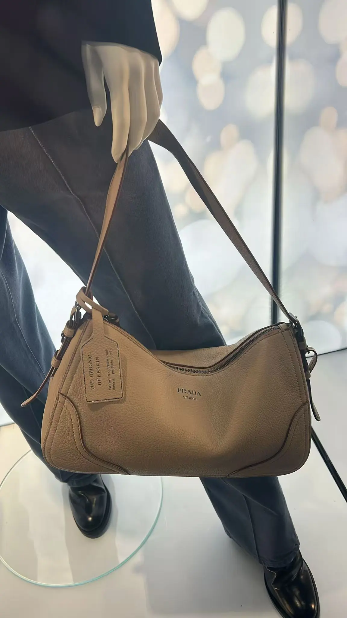 Prada Style Leather Hobo Bag Lookbook Reference image 3