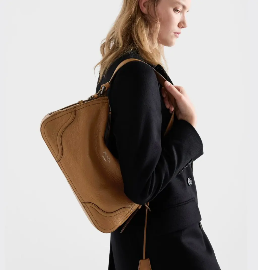 Prada Style Leather Hobo Bag Lookbook Reference image 5