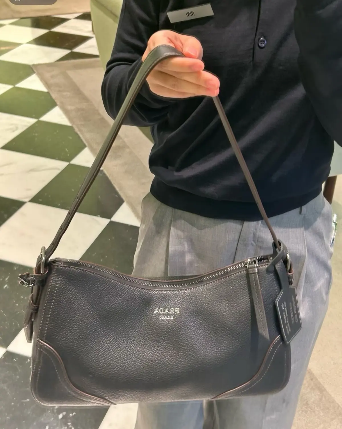 Prada Style Leather Hobo Bag Lookbook Reference image 2