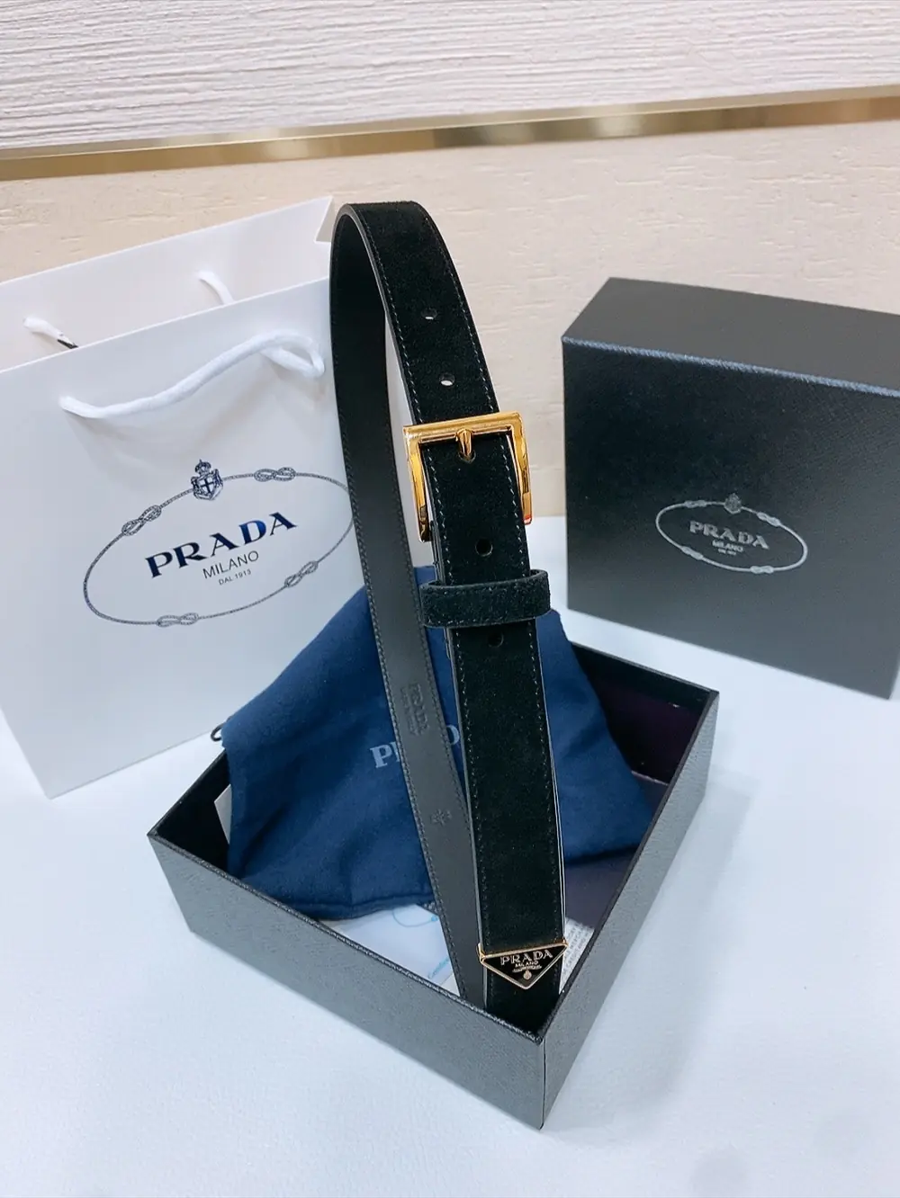Prada Style Leather Men's Belts Lookbook Reference image 1