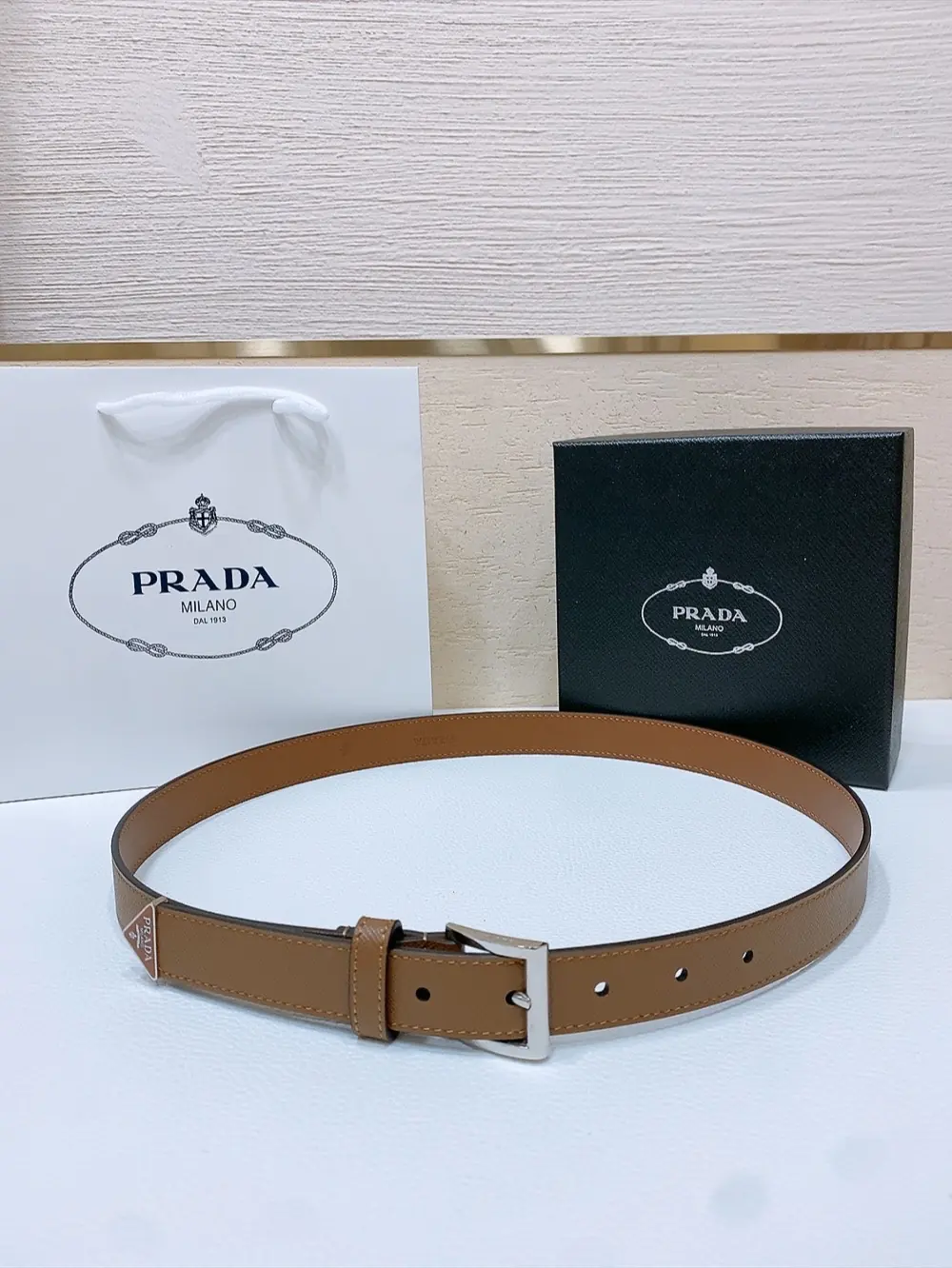 Prada Style Leather Men's Belts Lookbook Reference image 6