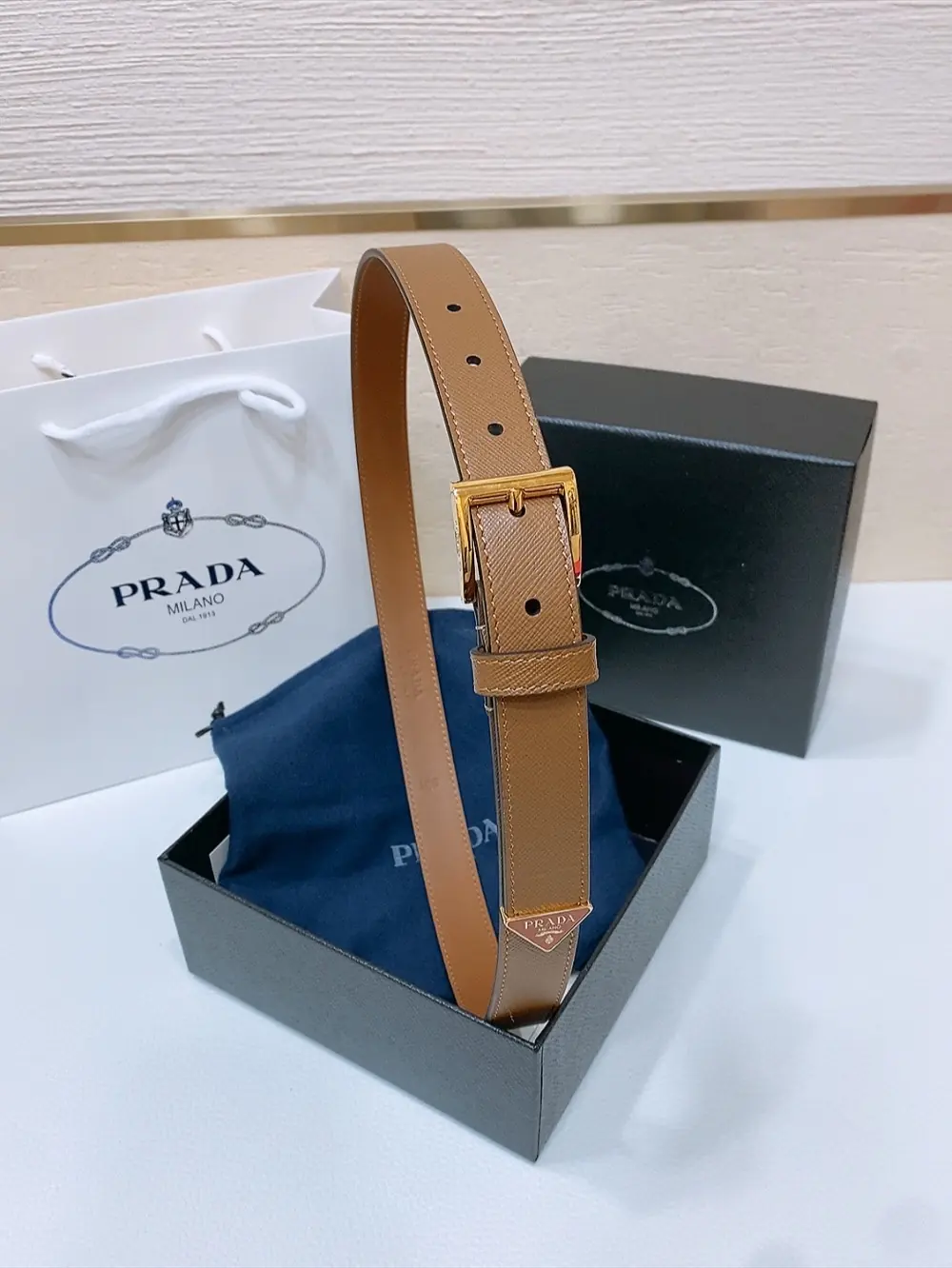 Prada Style Leather Men's Belts Lookbook Reference image 1