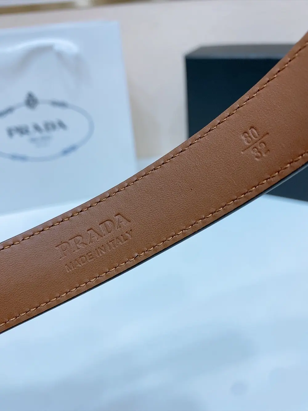 Prada Style Leather Men's Belts Lookbook Reference image 4