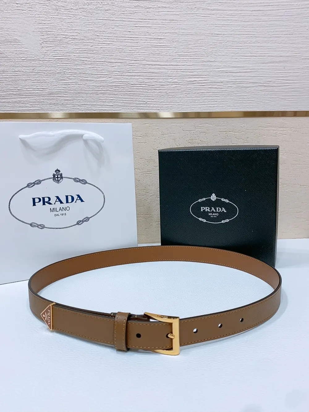 Prada Style Leather Men's Belts Lookbook Reference image 5