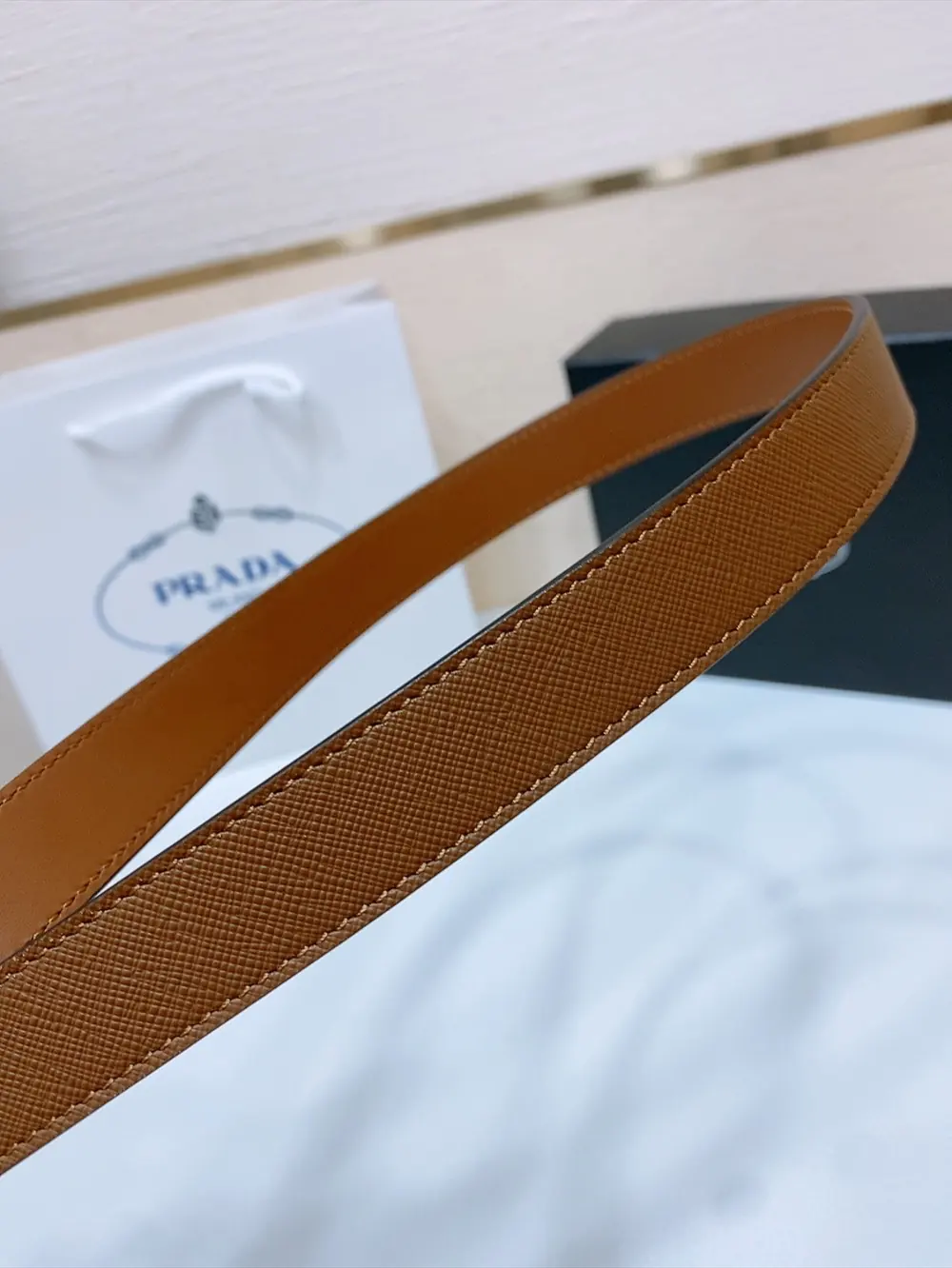 Prada Style Leather Men's Belts Lookbook Reference image 6