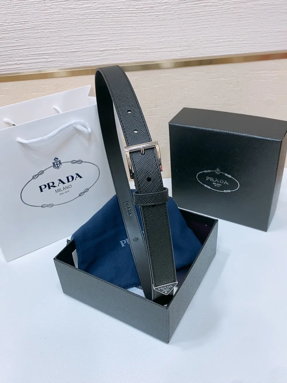 Prada Style Leather Men's Belts Lookbook Reference image 1