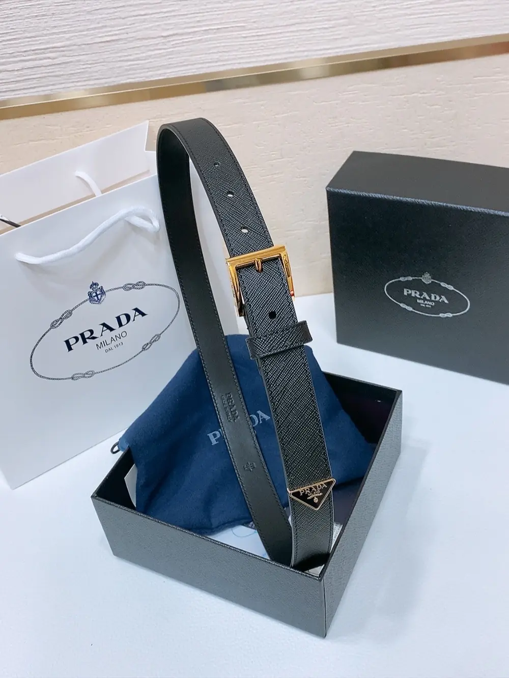 Prada Style Leather Men's Belts Lookbook Reference image 1