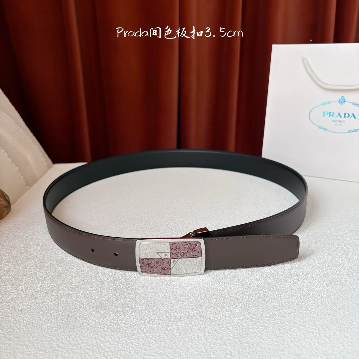 Prada Style Leather Men's Belts Lookbook Reference image 5