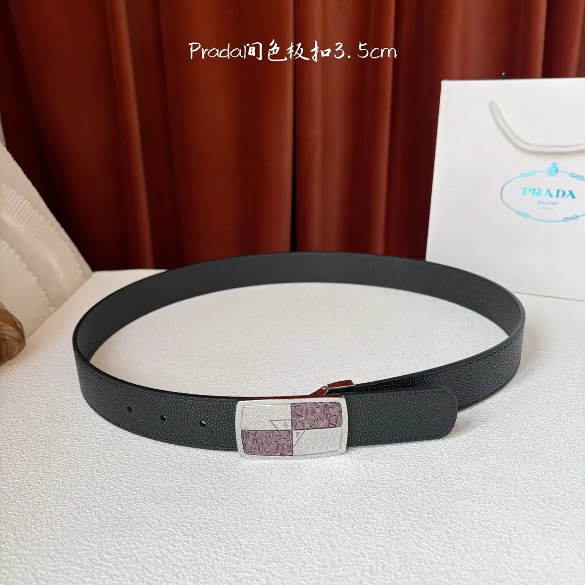 Prada Style Leather Men's Belts Lookbook Reference image 5