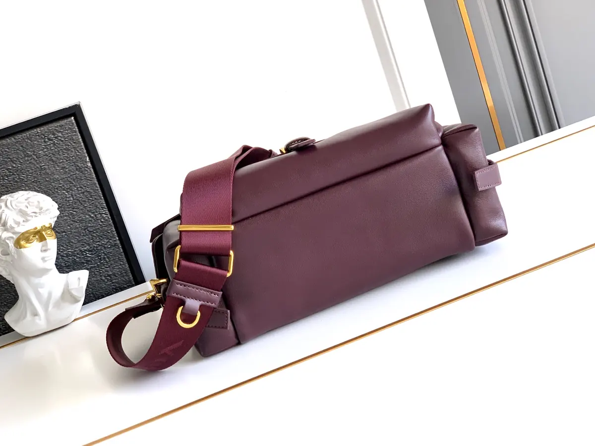 Prada Style Leather Messenger Bag Lookbook Reference image 4