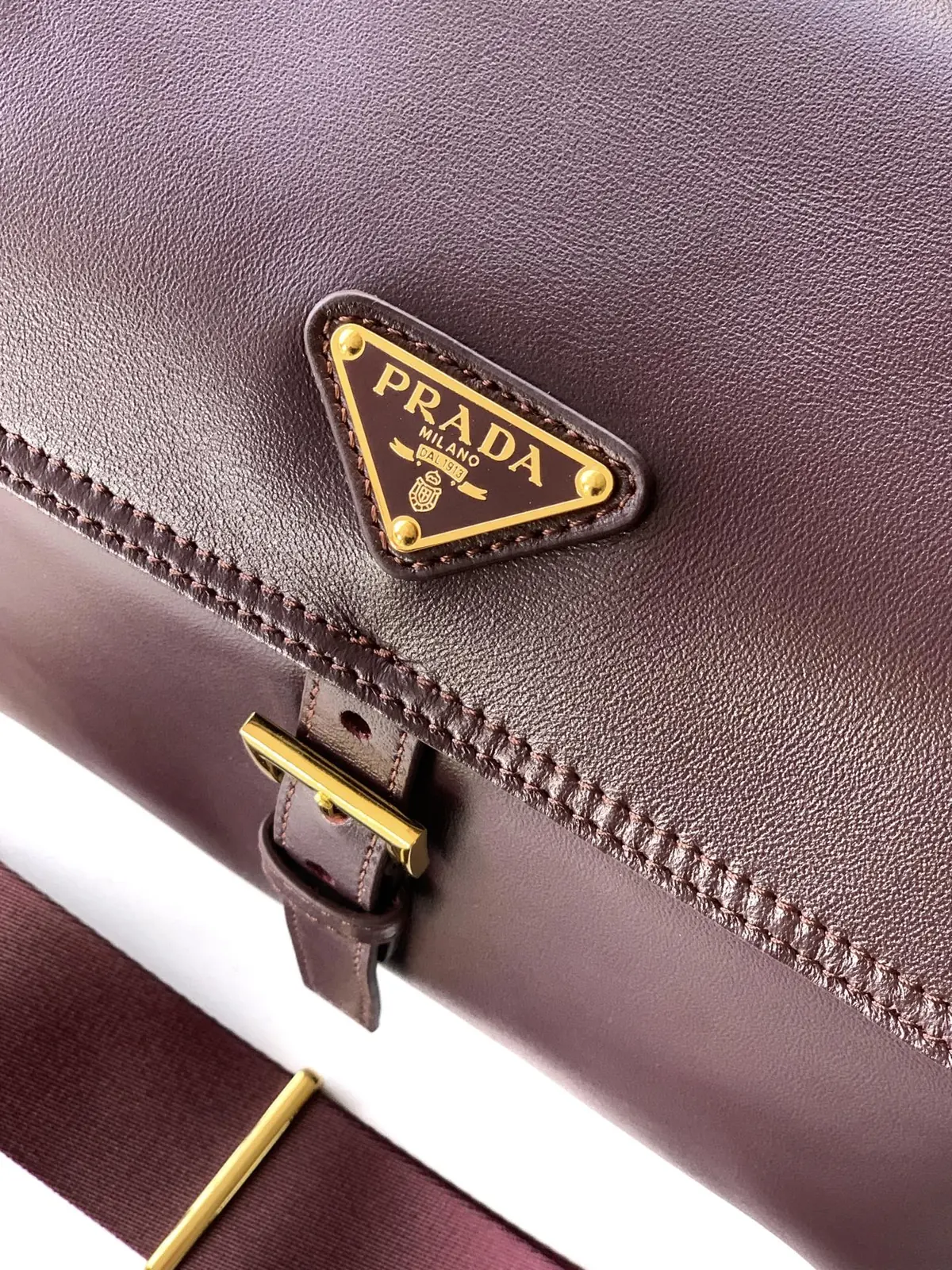 Prada Style Leather Messenger Bag Lookbook Reference image 5