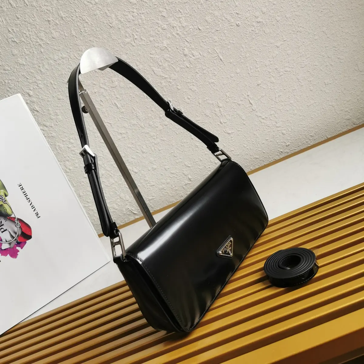 Prada Style Leather Shoulder Bag Lookbook Reference image 2