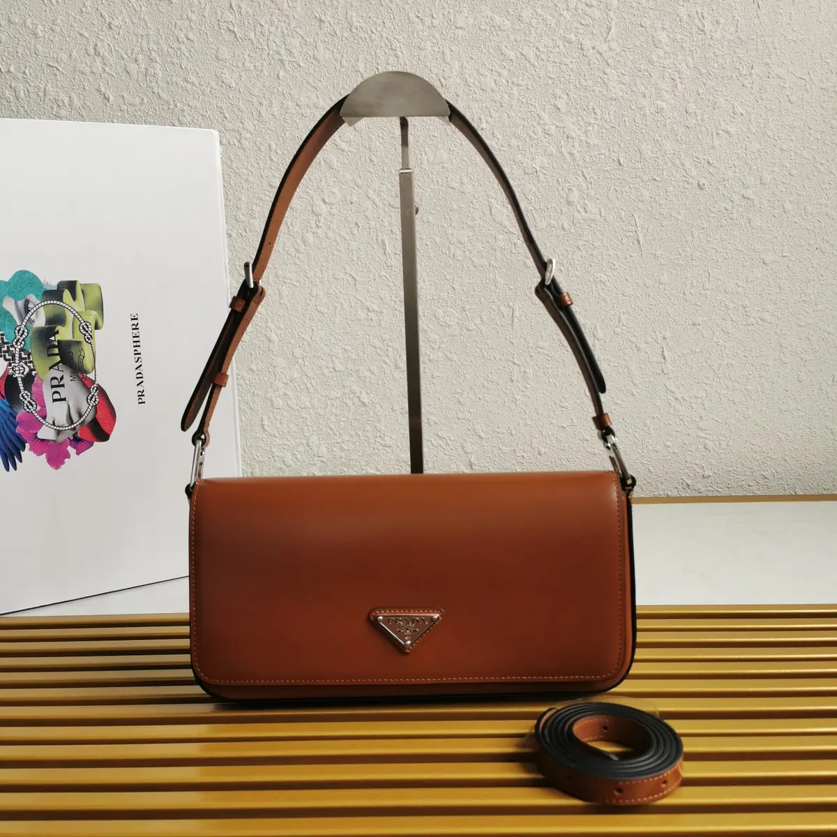 Prada Style Leather Shoulder Bag Lookbook Reference image 1