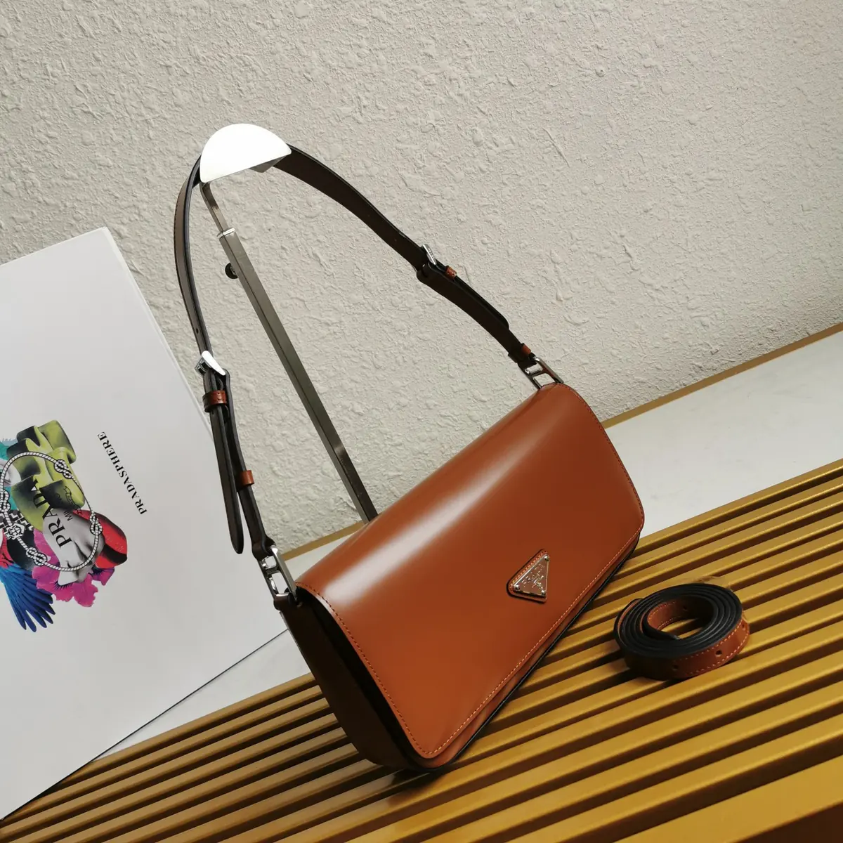 Prada Style Leather Shoulder Bag Lookbook Reference image 2
