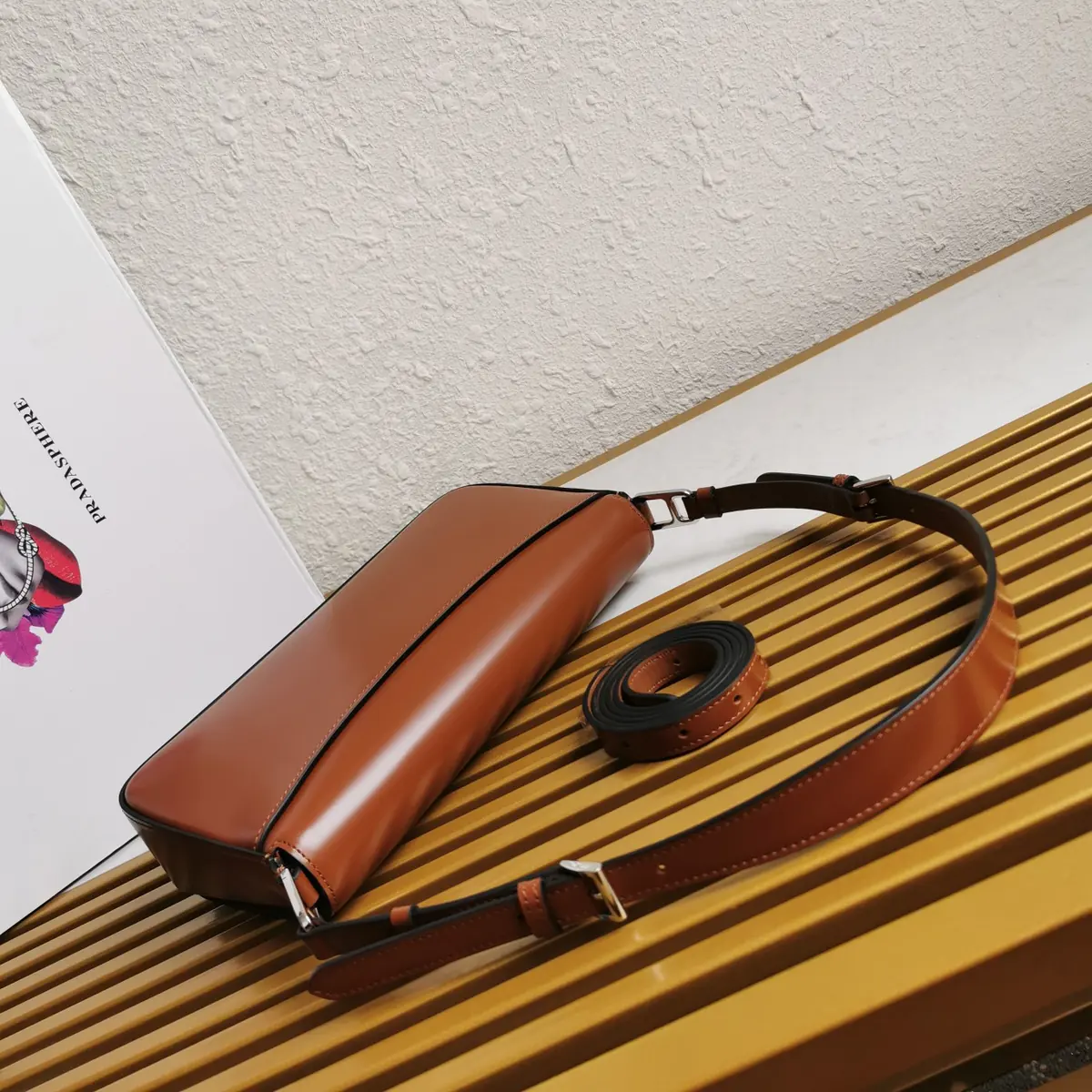 Prada Style Leather Shoulder Bag Lookbook Reference image 4