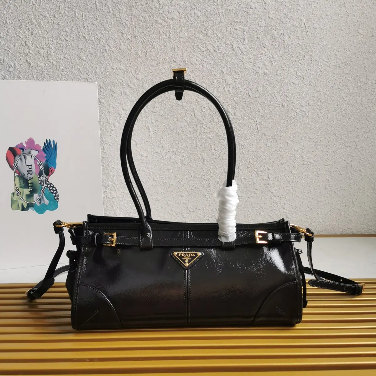 Prada Style Leather Shoulder Bag Lookbook Reference image 1