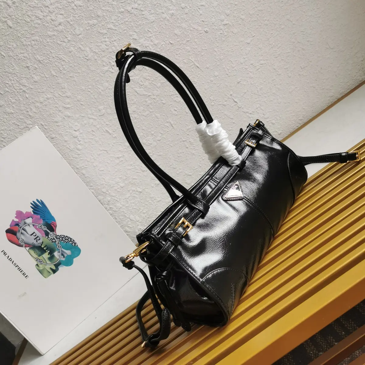 Prada Style Leather Shoulder Bag Lookbook Reference image 2