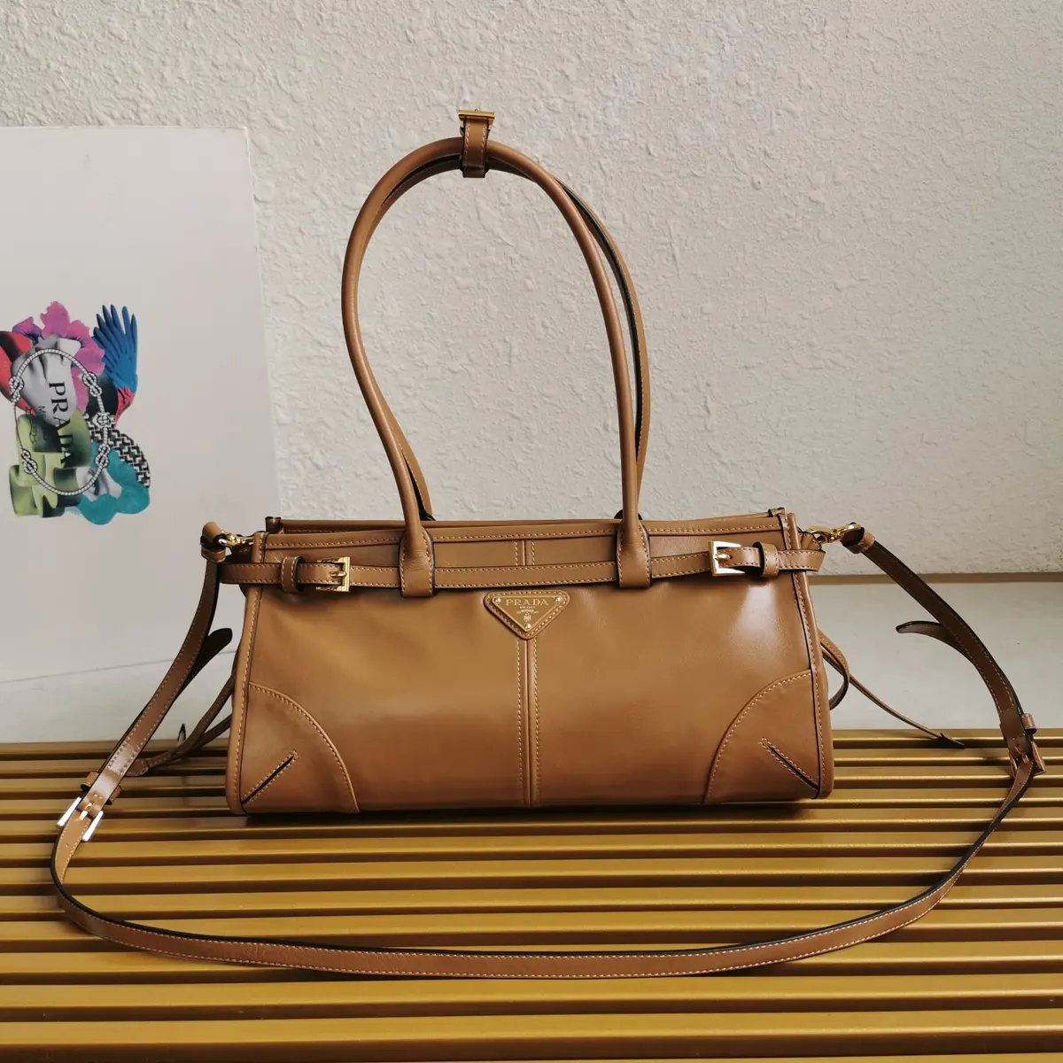Prada Style Leather Shoulder Bag Lookbook Reference image 1