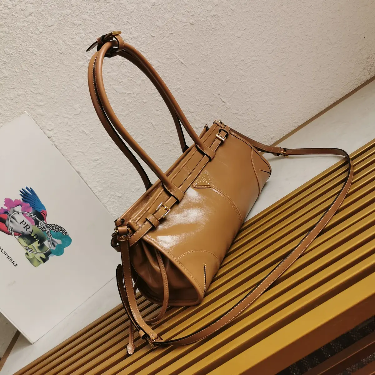 Prada Style Leather Shoulder Bag Lookbook Reference image 2