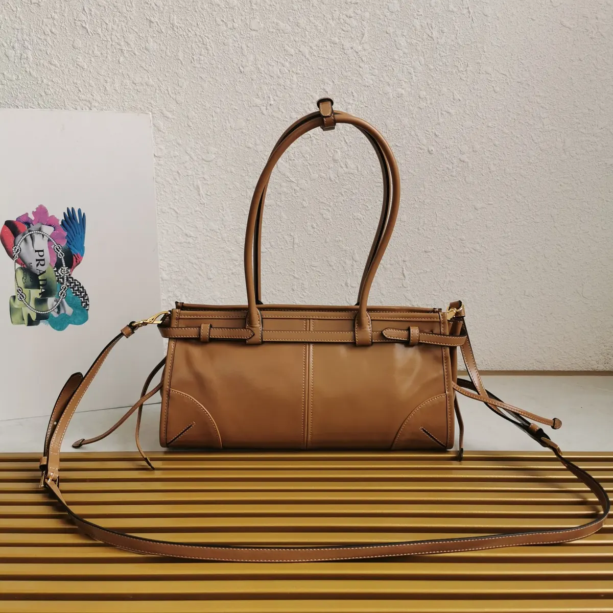 Prada Style Leather Shoulder Bag Lookbook Reference image 5