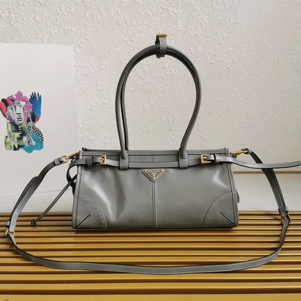 Prada Style Leather Shoulder Bag Lookbook Reference image 1