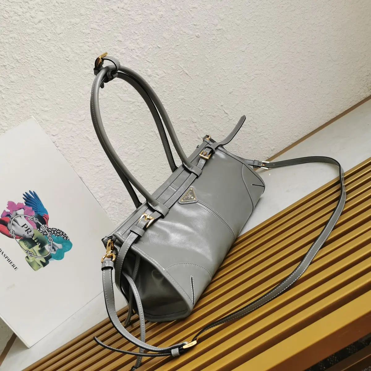 Prada Style Leather Shoulder Bag Lookbook Reference image 2