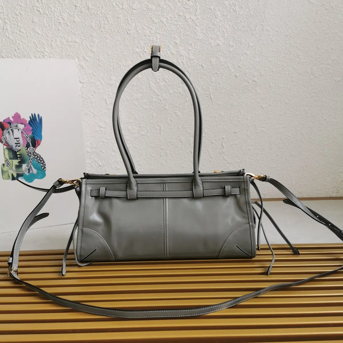 Prada Style Leather Shoulder Bag Lookbook Reference image 5