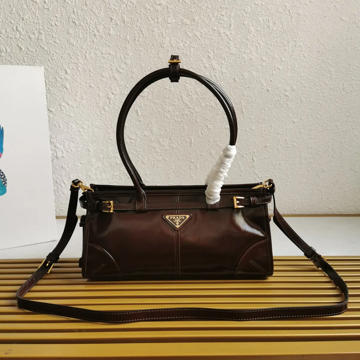 Prada Style Leather Shoulder Bag Lookbook Reference image 1