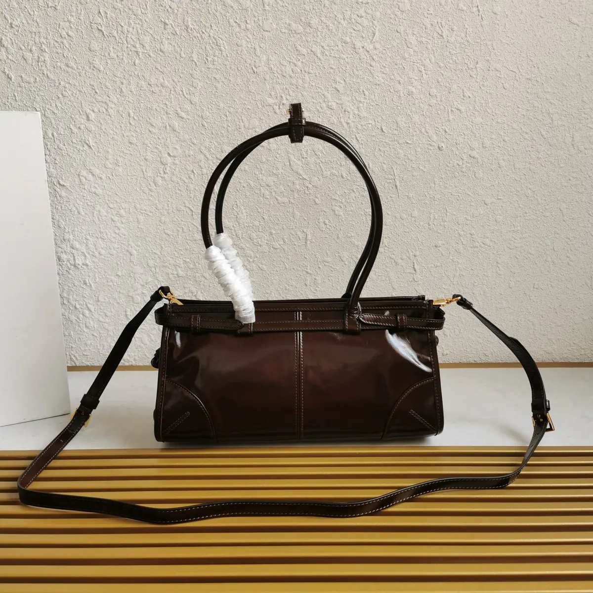 Prada Style Leather Shoulder Bag Lookbook Reference image 4