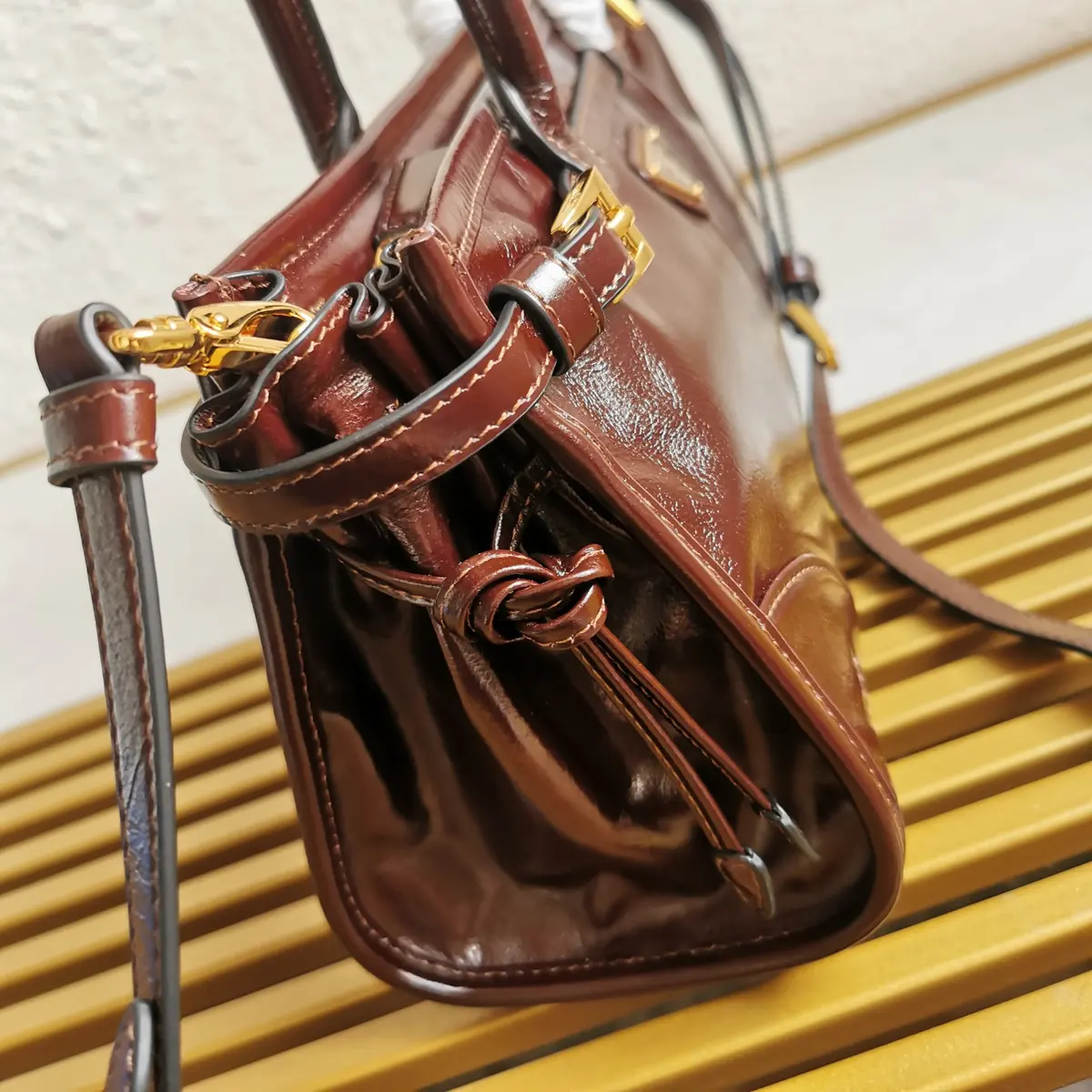Prada Style Leather Shoulder Bag Lookbook Reference image 6