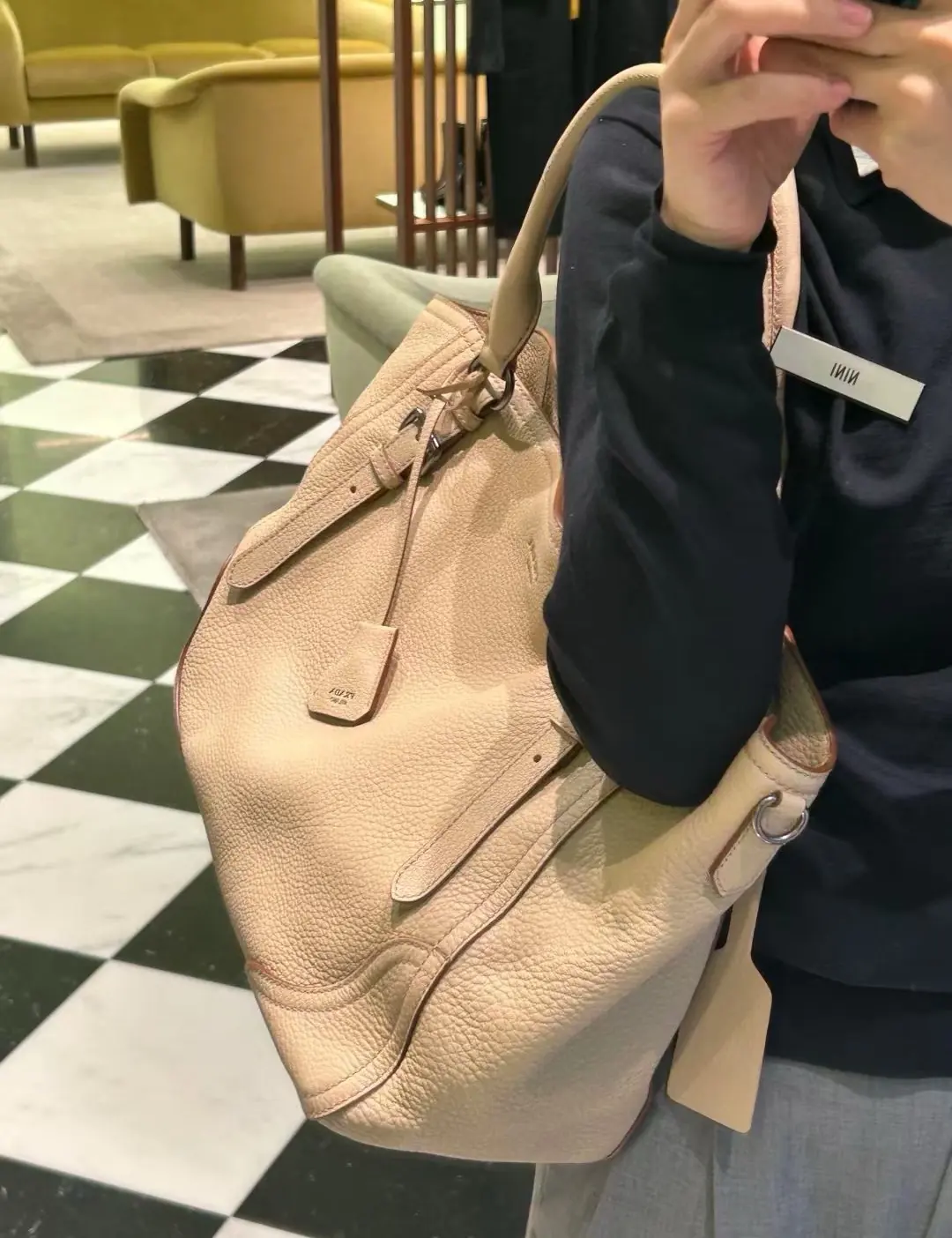 Prada Style Leather Shoulder Bag Lookbook Reference image 1