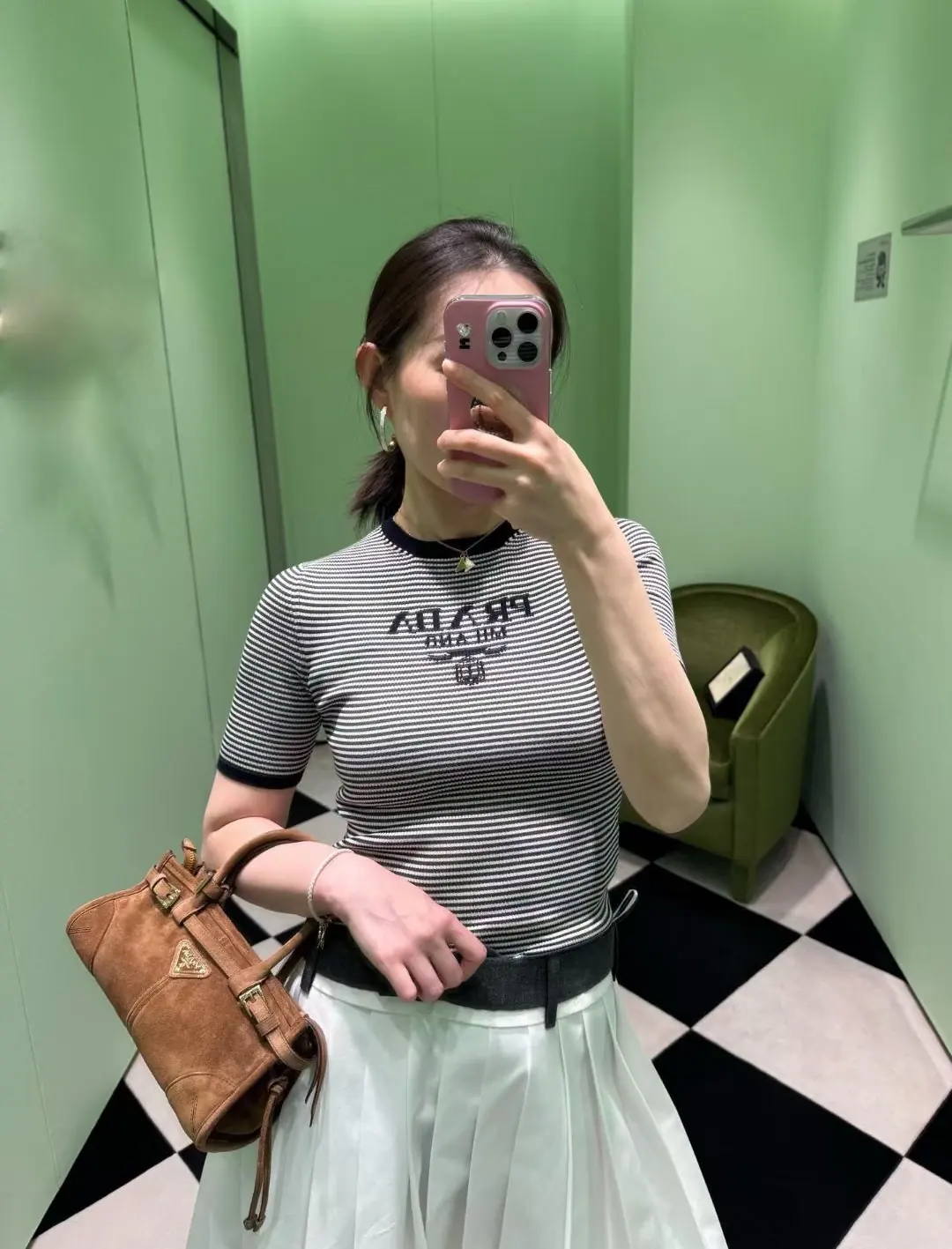 Prada Style Leather Shoulder Bag Lookbook Reference image 2