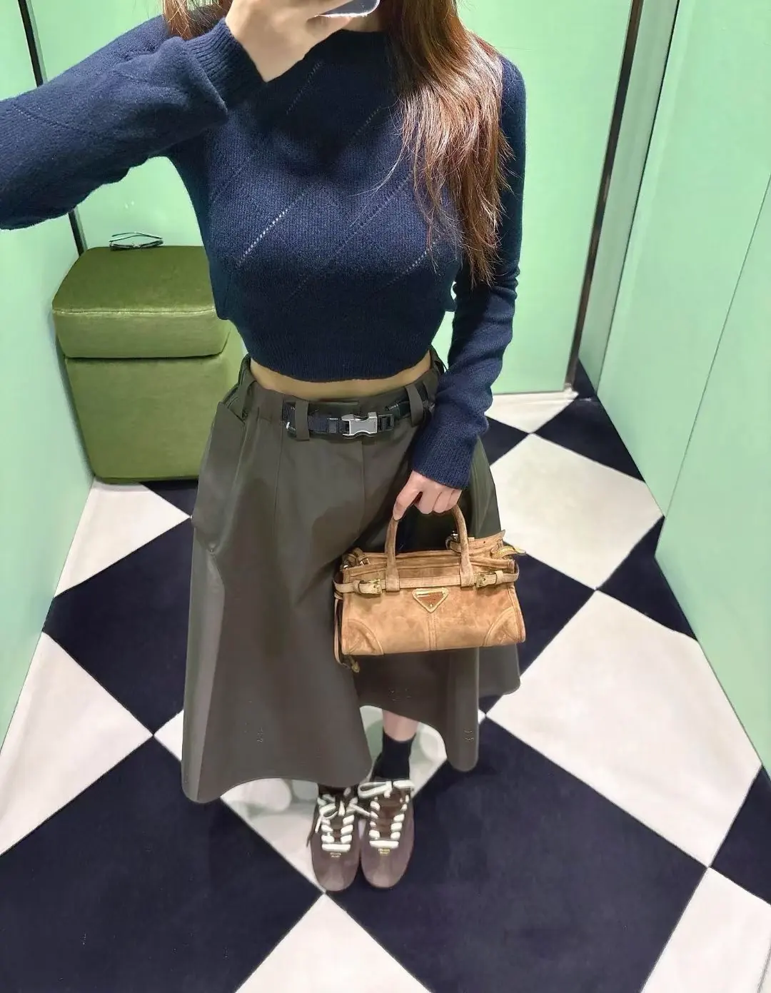 Prada Style Leather Shoulder Bag Lookbook Reference image 5