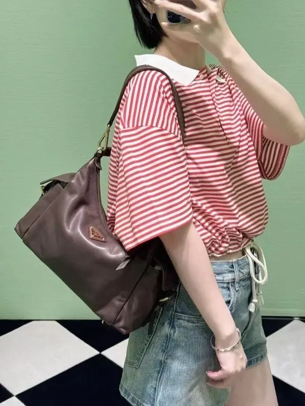 Prada Style Leather Shoulder Bag Lookbook Reference image 6