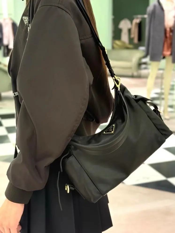Prada Style Leather Shoulder Bag Lookbook Reference image 1