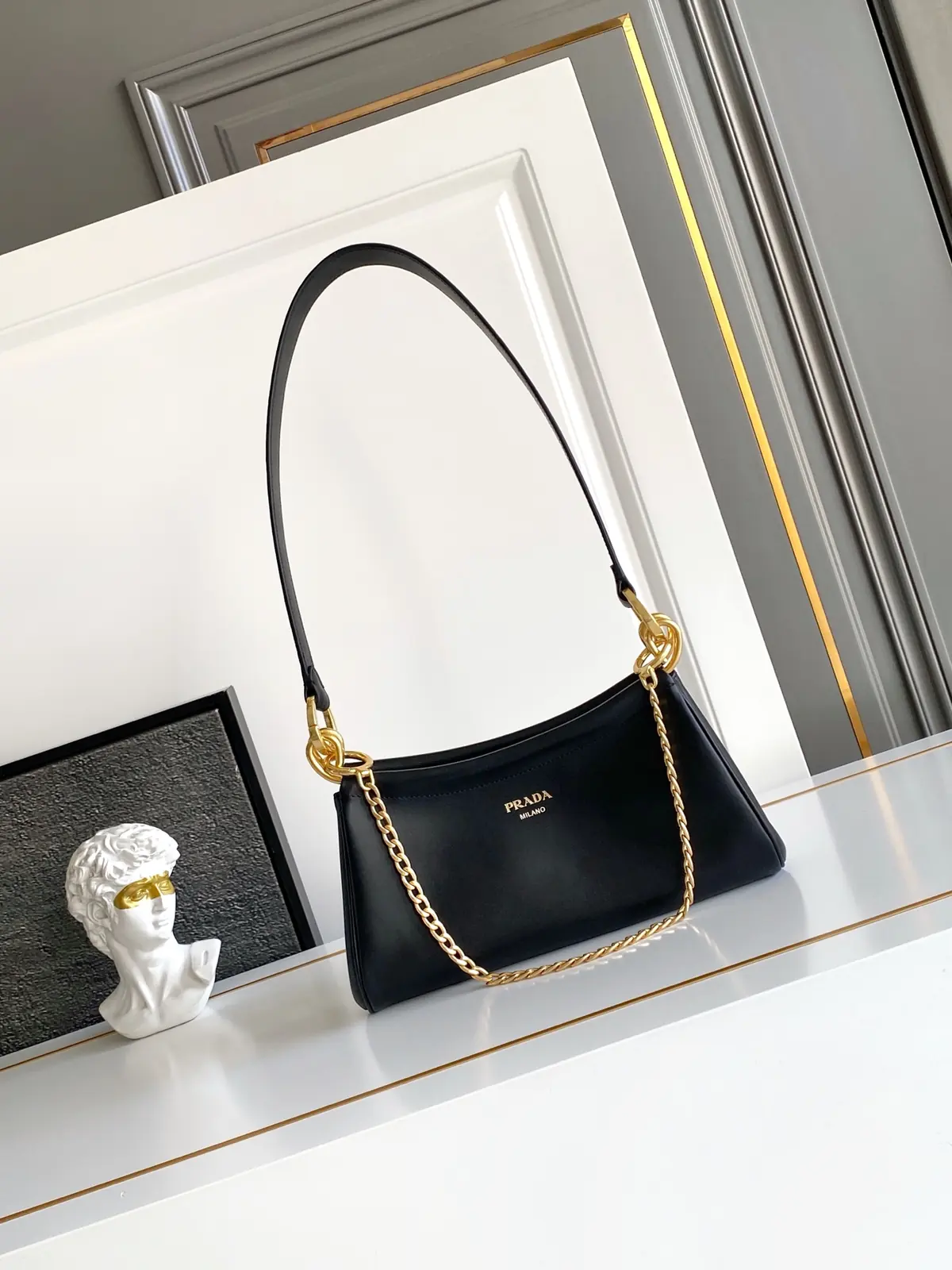 Prada Style Leather Top Handle Bag Lookbook Reference image 1