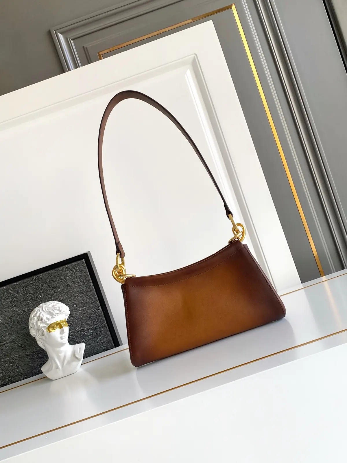 Prada Style Leather Top Handle Bag Lookbook Reference image 3