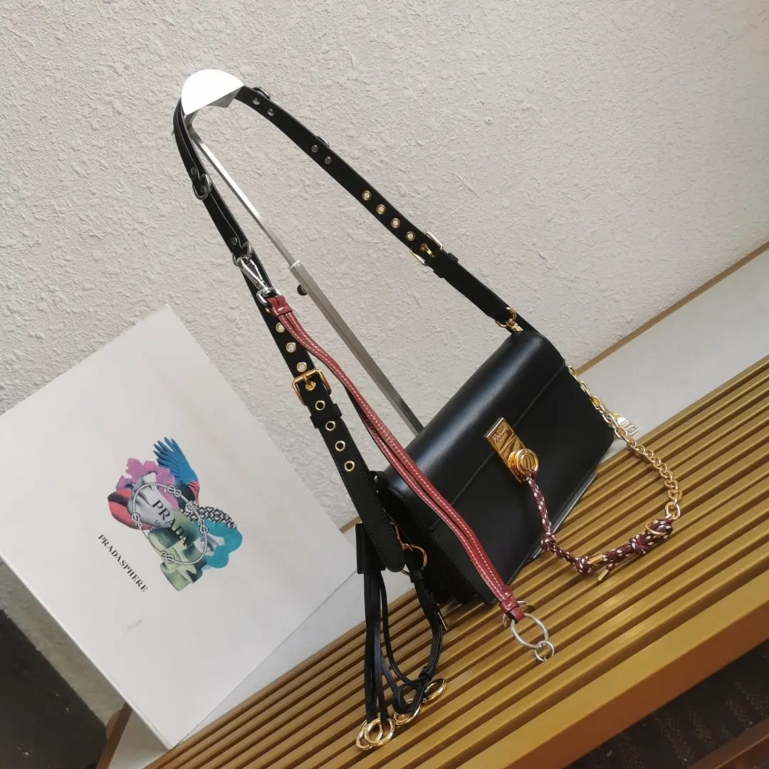 Prada Style Leather Top Handle Bag Lookbook Reference image 2
