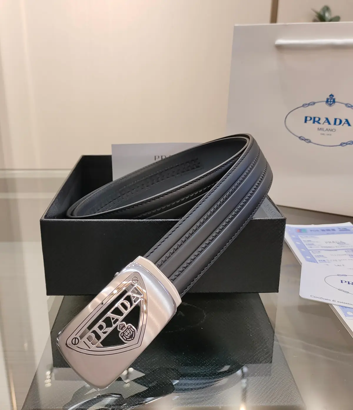Prada Style Men's Belts Lookbook Reference image 1