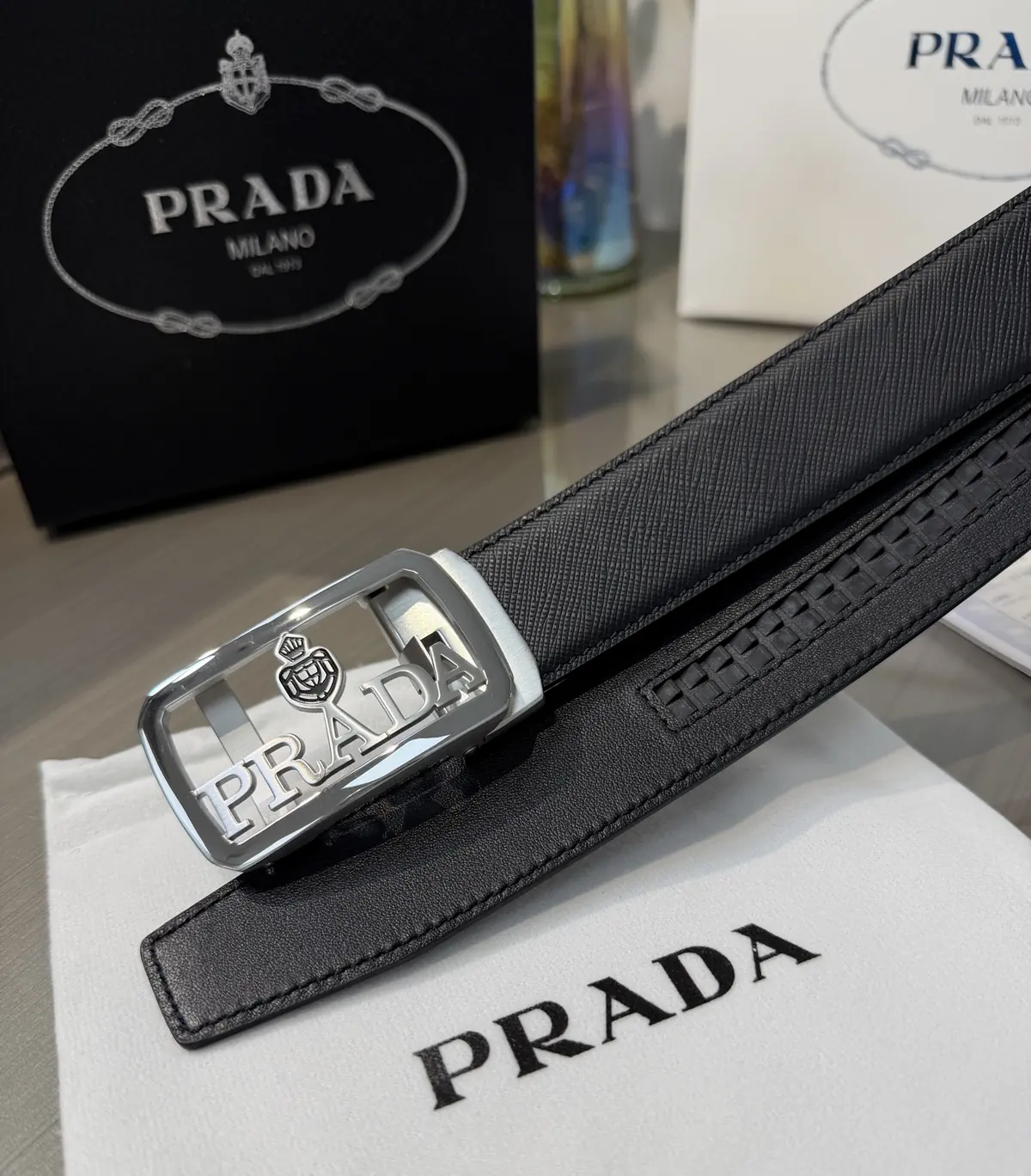 Prada Style Men's Belts Lookbook Reference image 6