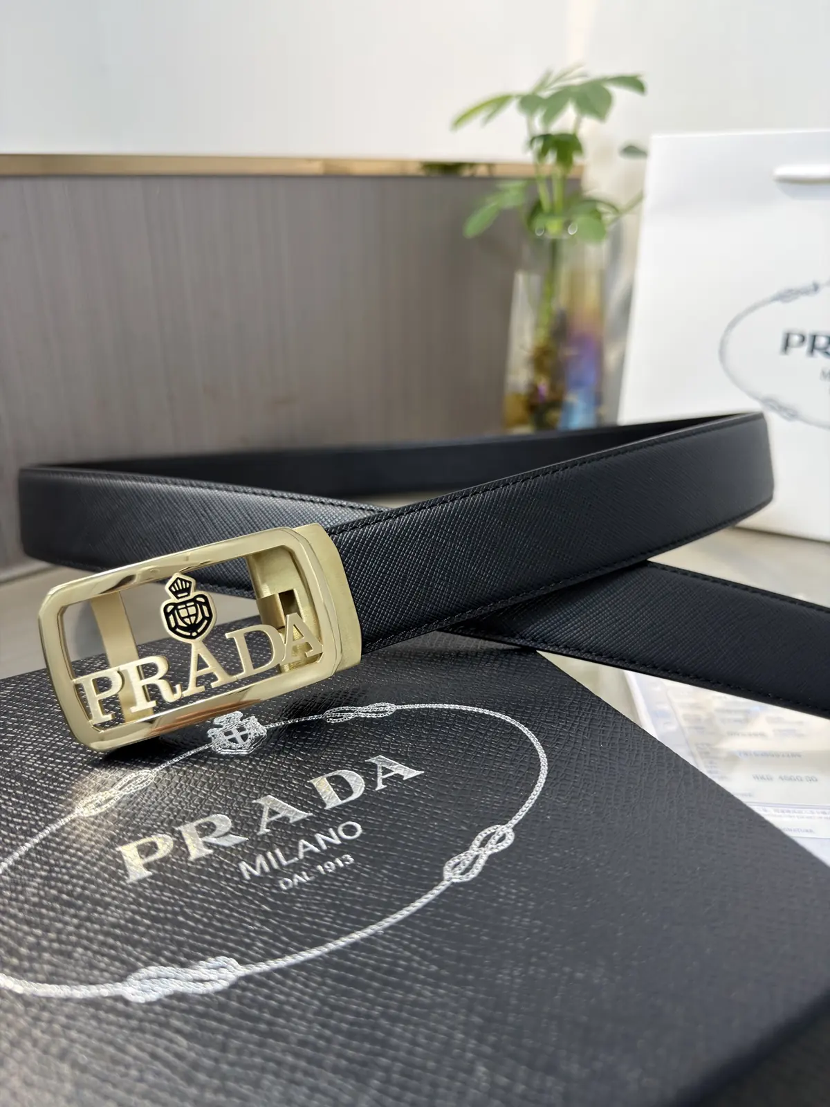 Prada Style Men's Belt Lookbook Reference image 2
