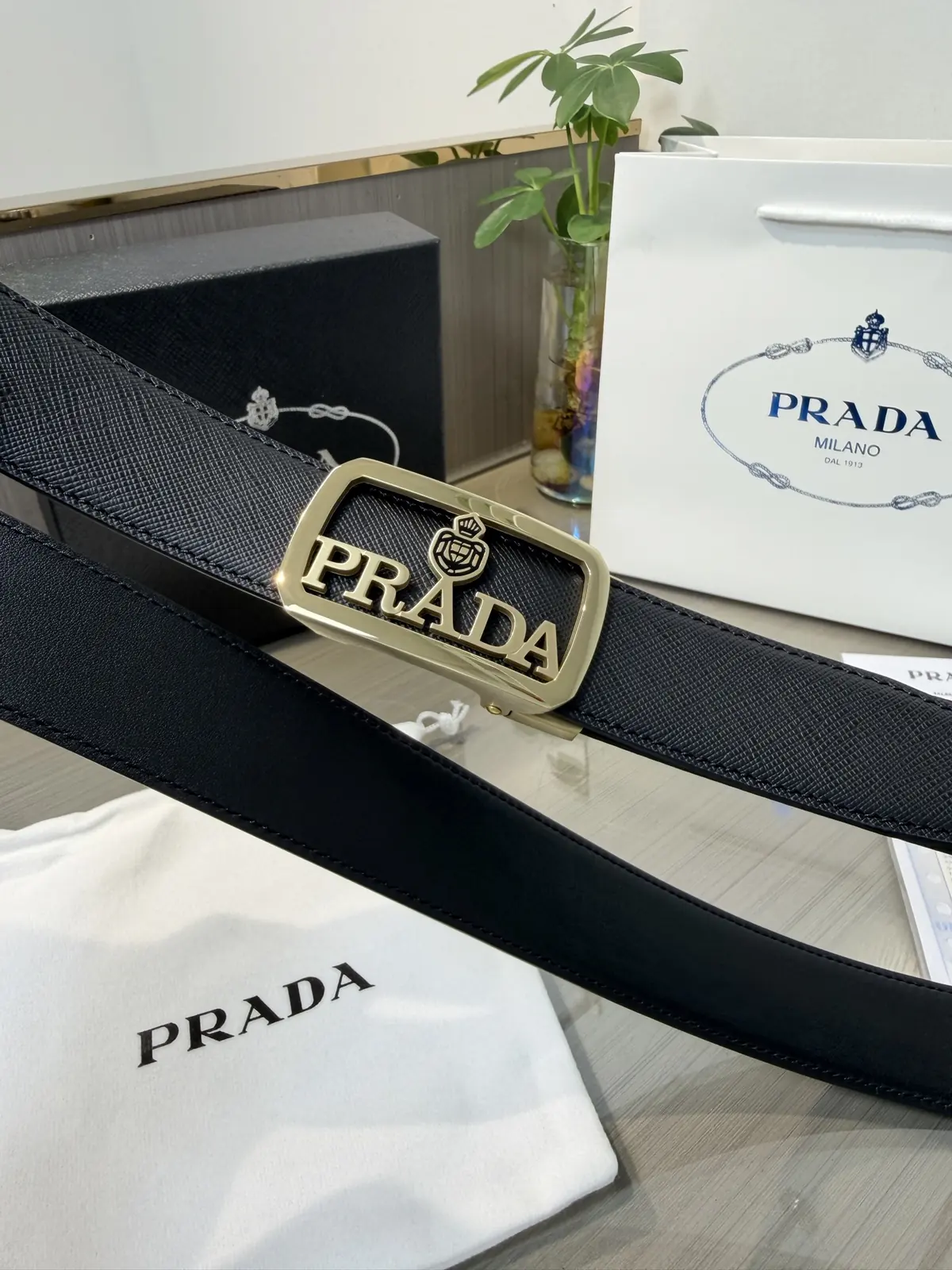Prada Style Men's Belt Lookbook Reference image 5
