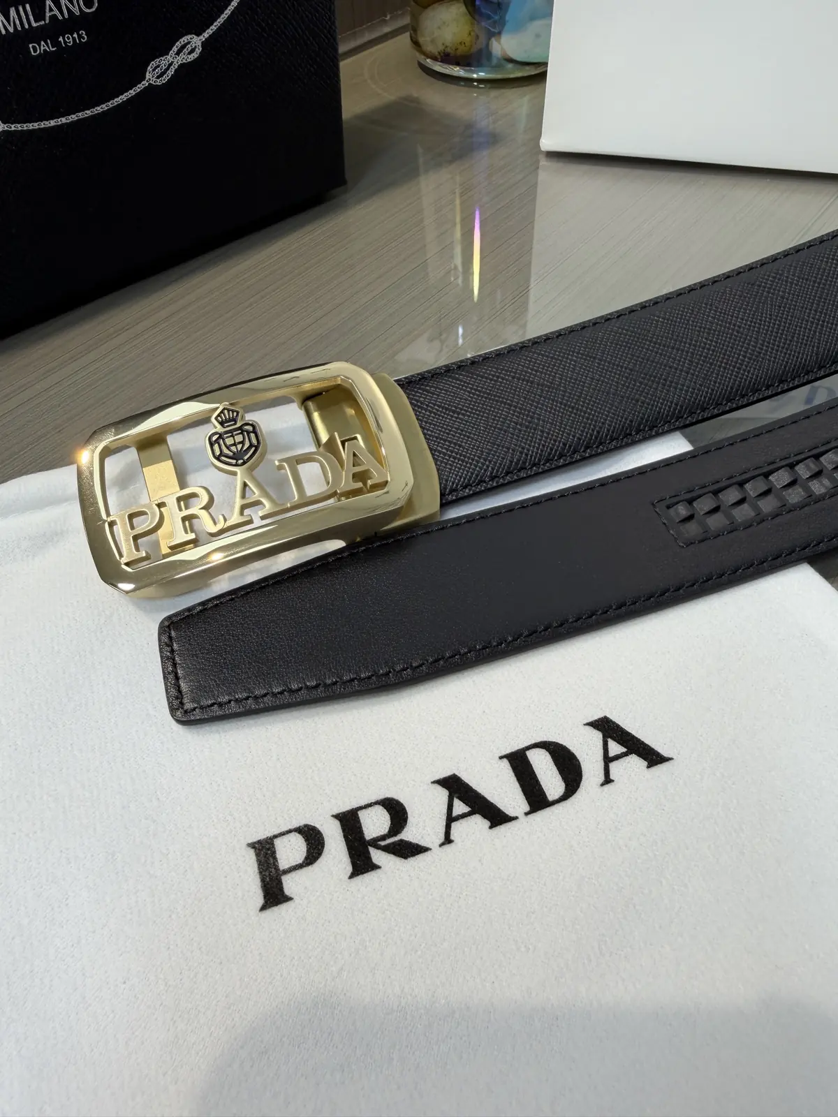 Prada Style Men's Belt Lookbook Reference image 6