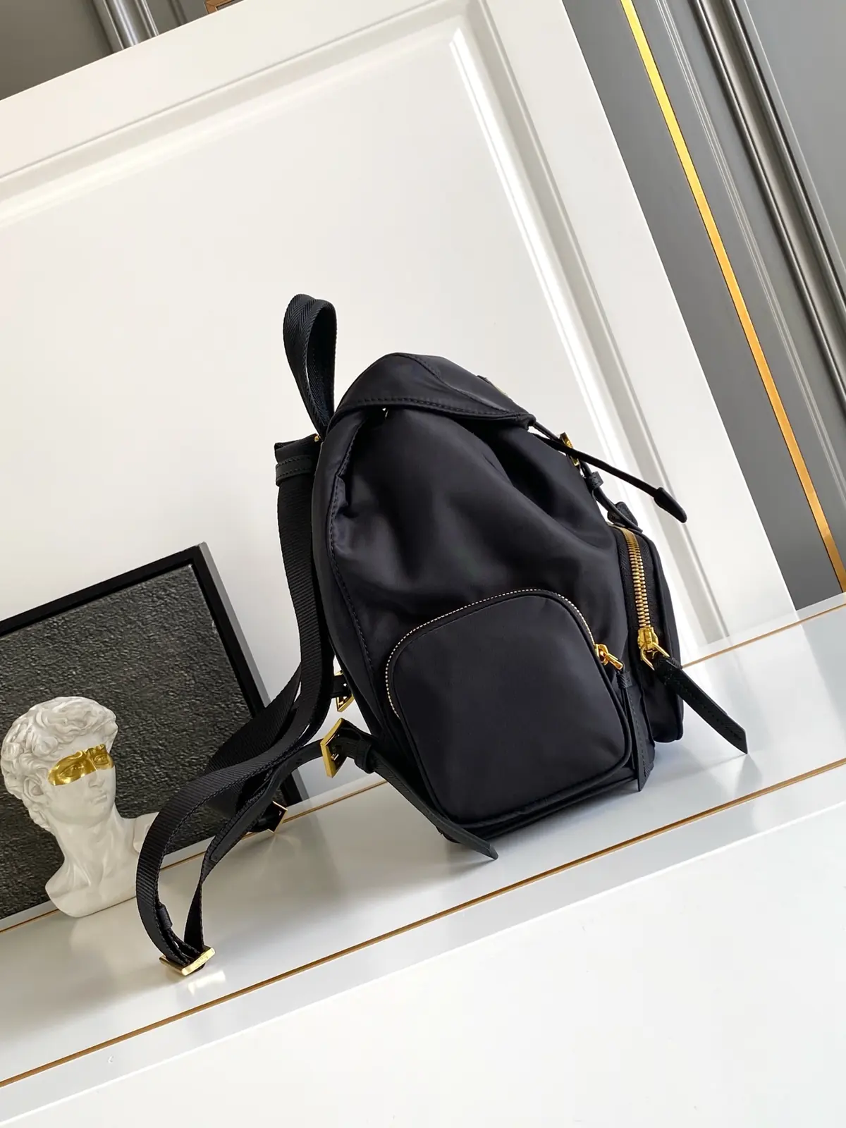 Prada Style Nylon Backpack Lookbook Reference image 2