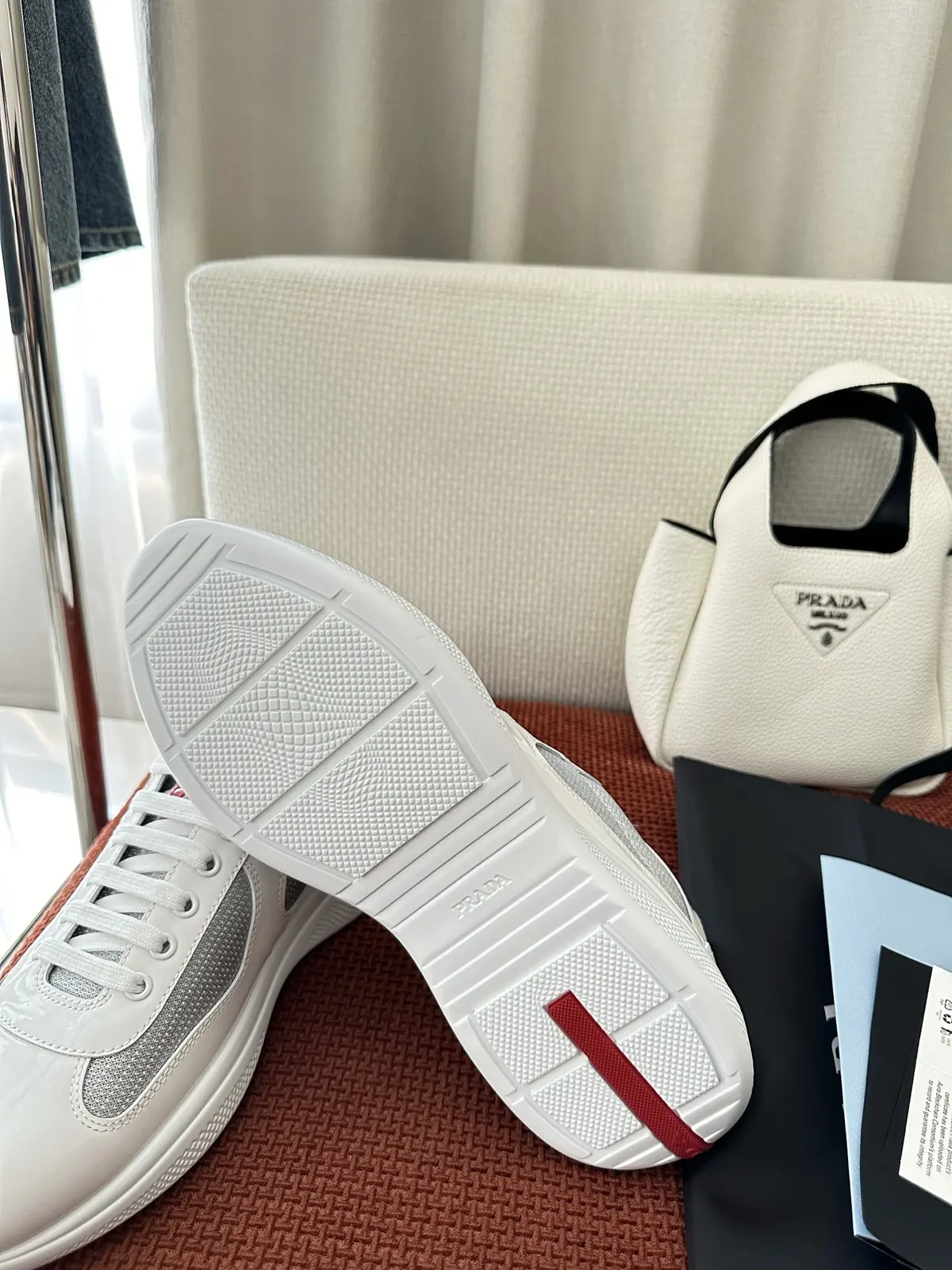 Prada Style White Leather Women's Shoes Lookbook Reference image 6